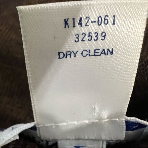 Vintage Pendleton Brown Ribbed Knit Half Zip Front Sweater -- L - Picture 10 of 10